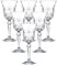 Lorenzo Lorren Home Trends-Melodia - Juego de 6 Vasos de Cristal, 6 Unidades (Paquete de 1), Vino Blanco