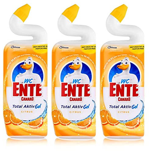 WC anatra Citrus Gel, confezione da 3 (3 X 750 ML)
