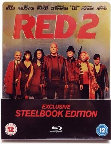 R.E.D. 2 - limited exclusive STEELBOOK Edtion! UNCUT! (geprägter Titel) [Blu-ray]