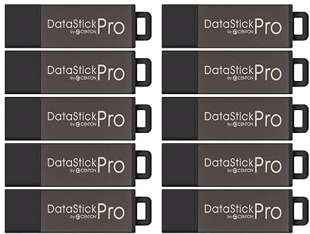 32GB DataStick Pro by Centon, 10 Pack, USB 2.0 Flash Drive Memory Stick for Storage and Backup