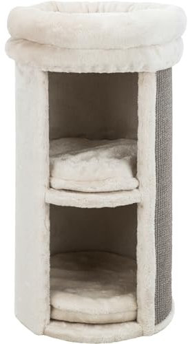 TRIXIE Pet Products Mexia 2-stöckiger Katzenturm, Grau