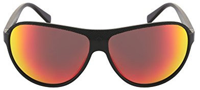 Police Sonnenbrille S1857-7EPR-66 Oval Sonnenbrille 66, Schwarz