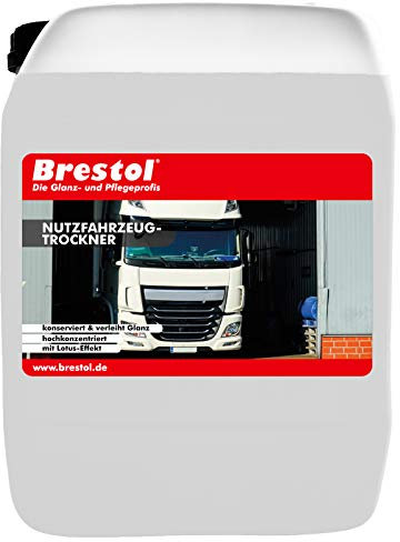 Brestol Sèche-Linge concentré pour véhicules Utilitaires, 10 l, pour Voiture de Lavage, Autos et camions - Nettoyage Rapide de l'eau - Effet déperlant - Lavage de Voiture