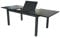 Doppler XXL Voll Aluminium Auszieh-Gartentisch Detroit 220/280 x 100 cm mit Synchronauszug anthrazit mit schwarzer Platte, TÜV-geprüft