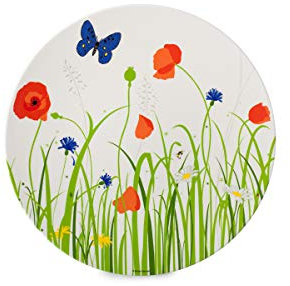 Assiette à manger Motif fleurs 26 x 2 cm
