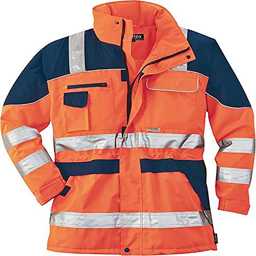 ELUTEX Warnschutz-Parka Safety Plus, 1 Stück, L, orange/navy, 8405