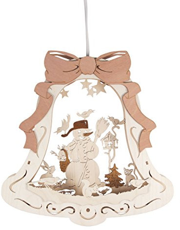 DREGENO Fensterbild aus Holz, Natur, 10 x 27.5 x 28 cm