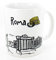 die stadtmeister Keramiktasse weiß ''Skyline Rom''