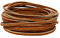 3mm Flat Real Leather Brown 2 Metres, Suede Thong Cord String, Necklace/Bracelet
