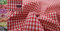 StoffBook Vichy KAROSTOFF Baumwolle KÜCHENKARO Stoff Stoffe, C365 (Rot, Karo-größe 5MM)