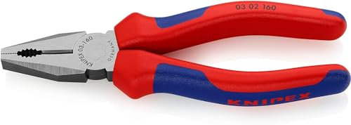 KNIPEX Kombizange mit Comfort-Griffen schwarz atramentiert 160 mm, 03 02 160
