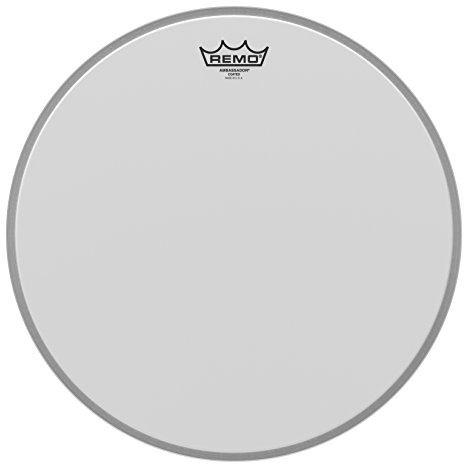 Remo Drumhead Ambassador White Coated for Bass Drum - 16 - BR-1116-00