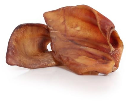 Grobys Futterkiste Schweineohren Premium Qualität aus Deutschland, Verpackungseinheit Stück:100 Stück