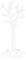 Compactor Porte-Bijoux Arbre, pour Boucles d'oreilles et Bracelets, Blanc, Polystyrène, Diamètre 14.8 x 9.9 x H. 30 cm, RAN6047