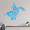 Eishockey Hund Wandtattoo in 6 Größen - Wandaufkleber Wall Sticker - Dekoration, Küche, Wohnzimmer, Schlafzimmer, Badezimmer