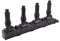 HELLA 5DA 193 175-861 Zündspule - 12V - 6-polig - inkl. Zündkerzenstecker - geschraubt