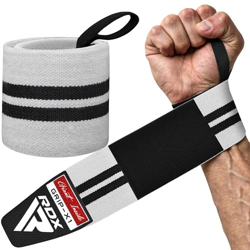 RDX Handgelenk Bandagen Fitness Kraftsport, Genehmigt IPL USPA, 45cm Gym Bandage Wrist Wraps Straps, Handgelenkstütze Handgelenksbandagen Krafttraining Weightlifting Zubehör Herren Damen Zughilfen