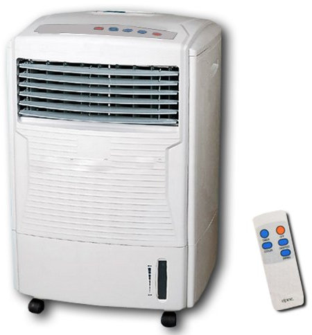 10 Litre Air Cooler With Remote Control - Water Cooling & Ice Cooling System, Timer, Silent, Portable, Wheels | For Summer, Heatwaves, Home, Office | Air Conditioner, Humidifying, 3 Speed Levels