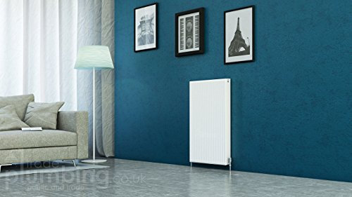 K-Rad Kompact Type 21 Double Panel Single Convector Radiator H900mm x W600mm White