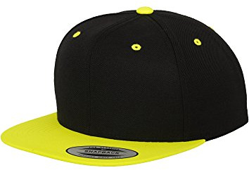 Flexfit Snapback Cap - Schwarz Neongelb