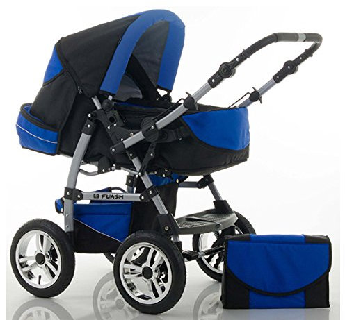 Kombi-Kinderwagen Flash 2 in 1 inkl. Sportsitz und umfangreichem Zubehör in 38 Farben