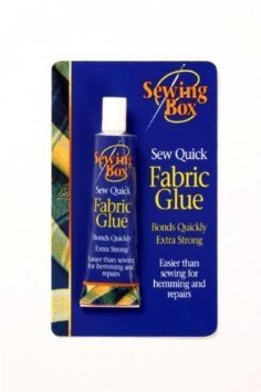 2 X Sewing Box Sew Quick Fabric Glue, 50ml