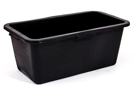 Black plastic mortar mixing box builders caste container 60 L