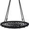 Yorbay Balançoire Nid d'Oiseau Diamètre 100 cm à Suspendre Ajustable pour Enfant Adulte Jardin Extérieur Capacité de Charge 300 kg, Noir