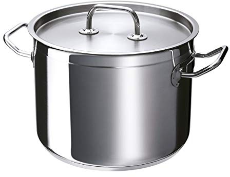 Beka 12083284 Gemüsetopf mit Deckel 28 cm, 12.5 L, Grande Table, Edelstahl