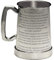 I LUV LTD The King's Shilling One Pint Tankard Glass Bottom Hand Made English Pewter Tankard with C Shaped Handle - Beer tankard with Engraved Custom Text & Gift Packaging