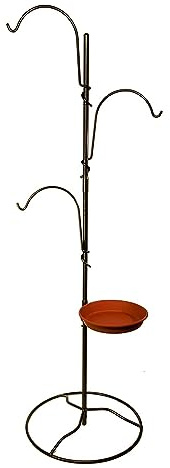 Yard Butler Yard Tree Bird Center, IYTBC-4 Garden Accessory for Outdoor Hanging - Steel Construction - Easy Installation - Functional & Decorative