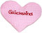 Herzkissen mit Spruch für Babys Wärmekissen mit Rapssamen Rapskissen mit Spruch Körnerkissen Personalisiertes Kissen zum wärmen, Größe: ca.15x17cm (Rosa Glückskind)