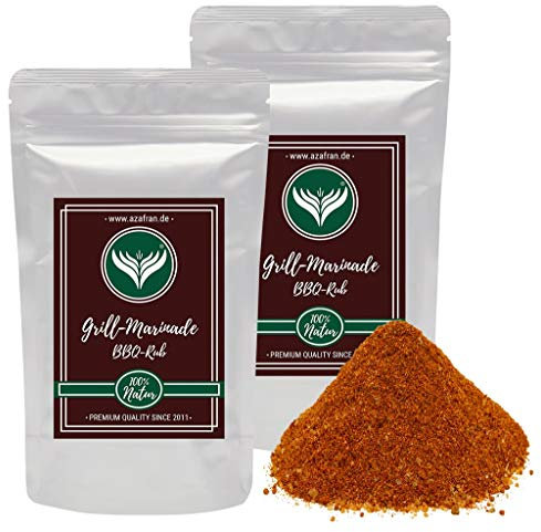Azafran BBQ Rub Magic Dust Art, Marinade zum Grillen für Fleisch, Gemüse oder Grillkäse 500g