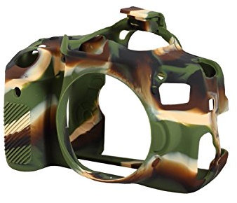EasyCover Silicone Armor Skin Case Cover Protector for Canon EOS 750D Camera - Camouflage