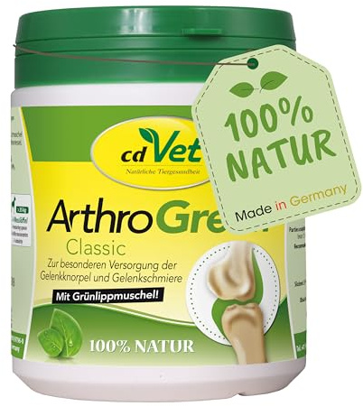 cdVet ArthroGreen Classic 345g - Nahrungsergänzung zur Unterstützung der Gelenke für Hund und für Katze durch Vitamine und Mineralien