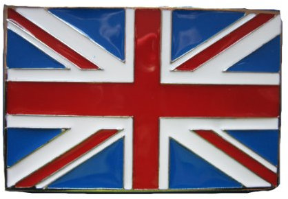 Gürtelschnalle mit Union Jack-Motiv, britische Flagge, für Biker, Scooter, patriotisch