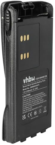 vhbw Akku kompatibel mit Motorola ATS2500, GP1280, GP140, GP240, GP280, GP320, GP328 Funkgerät, Walkie Talkie (2100mAh, 7,2V, NiMH)