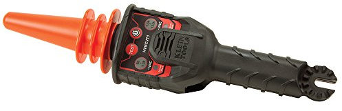 Klein Tools HVNCVT-1 Tester ad alta tensione senza contatto a doppia gamma, indicatori audio/visivi, resistente all'acqua, con custodia e batteria