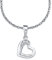 Amor Kette mit Anhänger 925 Sterling Silber Mädchen Kinder Halsschmuck, mit Zirkonia synth, 35+3 cm, Silber, Herz, Kommt in Schmuck Geschenk Box, 9293674