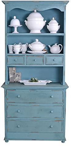 Buffet Schrank Shabby Chic Küchenbuffet Küchenschrank 180cm Küche Aufsatzschrank mxa023 Palazzo Exklusiv