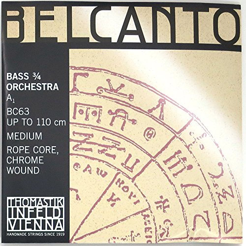 A Belcanto Kontrabass 3/4-Kern Draht verchromt