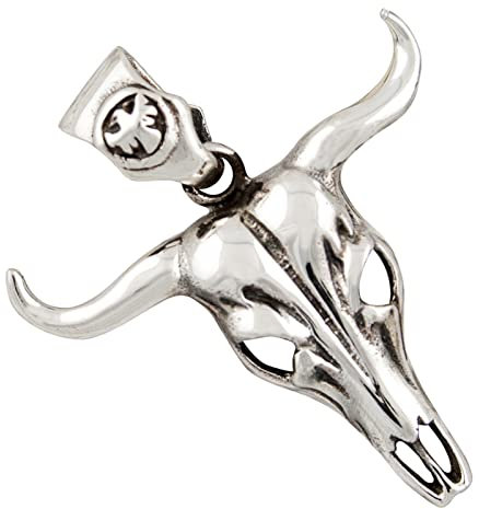 Buffalo Skull, Pendant 925 Silver