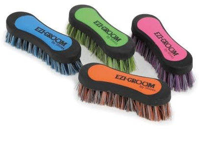 Shires EZI-GROOM Grip Face Brush Bright Pink S