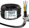 Tubo flessibile H05VV-F 3G, 1 mm2, 3 x 1,0 mm2, colore nero, 10 m, 25 m, 50 m e 100 metri