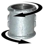 Manchon 15x21, droite gauche galva