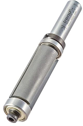 Trend Professional Double Guided Trim Profile Cutter, 1/2 Inch Shank, 19.1mm Cut Diameter, 50mm Cut Length, Tungsten Carbide Tipped, 46/301X1/2TC
