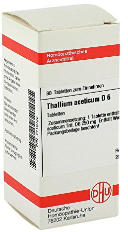 THALLIUM ACETICUM D 6 Tabletten 80 St