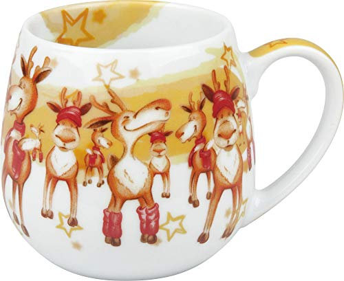 Könitz Kuschelbecher Merry Christmas-Weihnachtsparty, Bunt, 250Ml