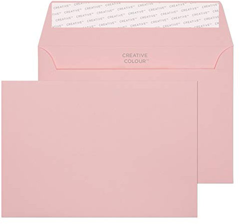 Blake Creative Colour C6 114 x 162 mm 120 g/m² Enveloppes Bande Adhésive (15101) Rose Layette - Boîte de 25
