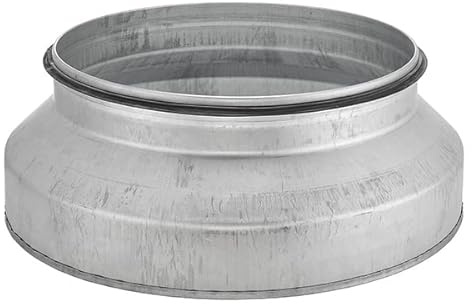 Wickelfalzrohr Reduzierung Muffe DN 80 100 125 150 160 180 200 250 mm auf Nippel mit Doppellippendichtung (DN 125 / DN 100)